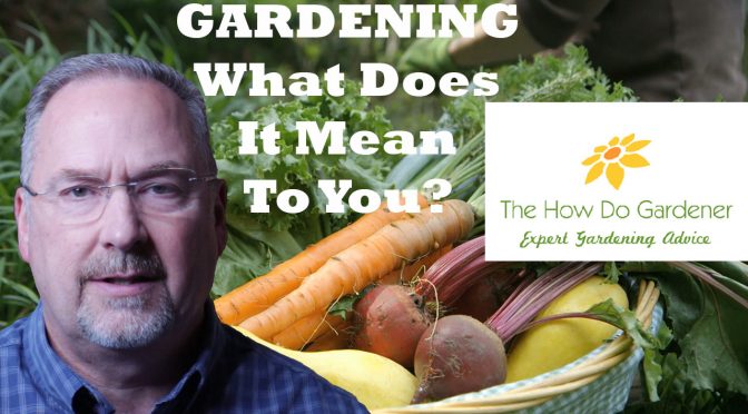 Gardening: What Does It Mean to You?